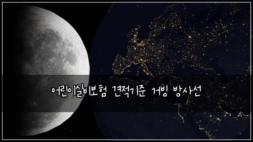 어린이실비보험 견적기준  거빙 방사선