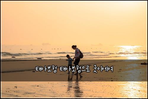 태아보험 태아보험으로 굿이에여