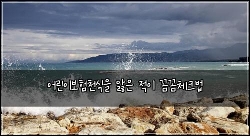 ์ด๋ฆฐ์ด๋ณดํ์ฒ์์ ์์ ์ ์ด ๊ผผ๊ผผ์ฒดํฌ๋ฒ