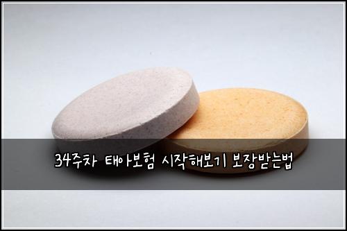 34주차 태아보험 시작해보기  보장받는법