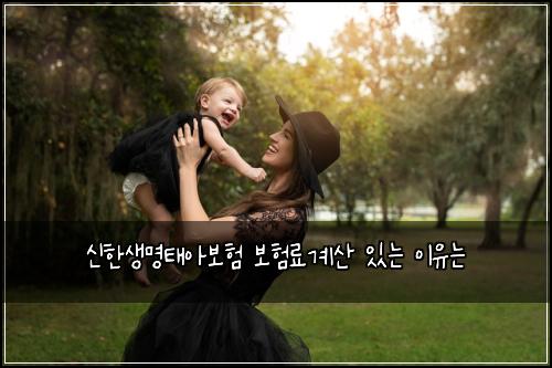 신한생명태아보험 보험료계산  있는 이유는