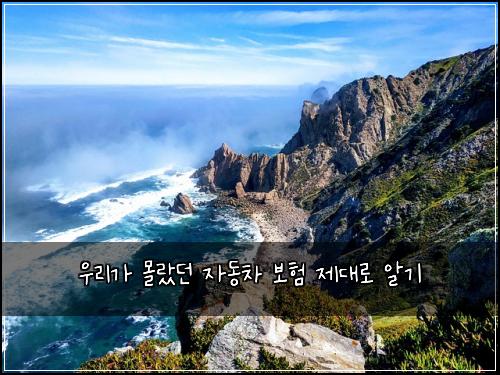 우리가 몰랐던 자동차 보험 제대로 알기
