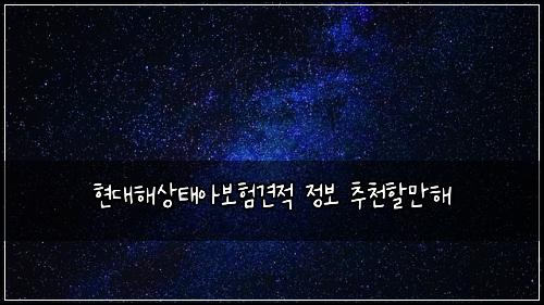 현대해상태아보험견적 정보 추천할만해