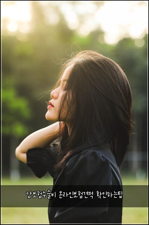 암보험수술비 온라인보험견적 확인하는팁