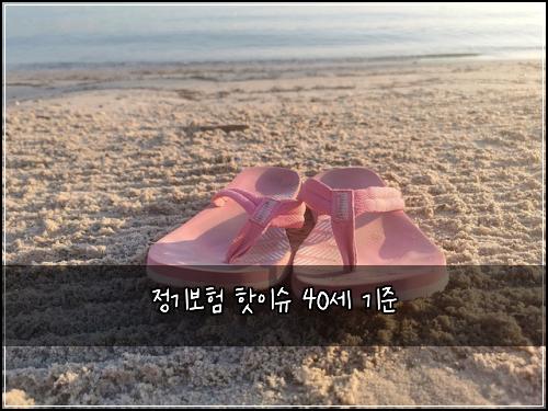 정기보험 핫이슈  40세 기준