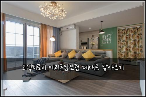 고액치료비 메리츠암보험 제대로 알아보기