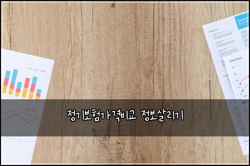 정기보험가격비교 정보살리기