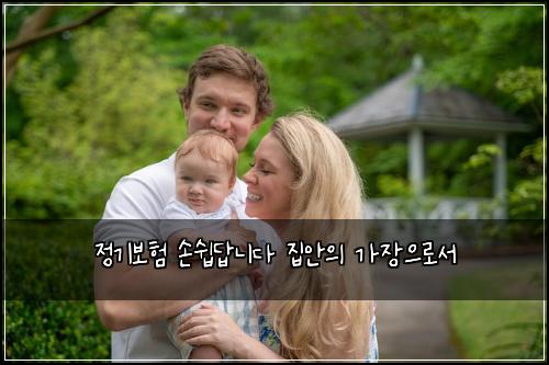 정기보험 손쉽답니다  집안의 가장으로서
