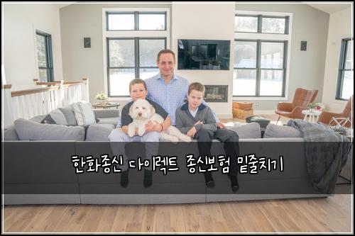한화종신 다이렉트 종신보험 밑줄치기 