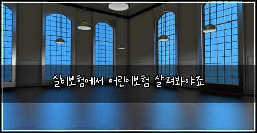 실비보험에서 어린이보험 살펴봐야죠