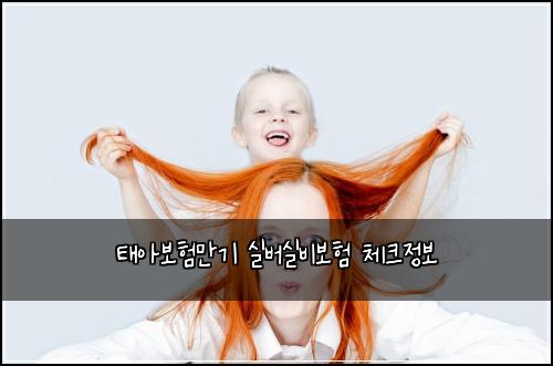 태아보험만기 실버실비보험 체크정보