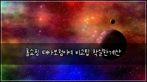 홈쇼핑 태아보험이여 비교팁 착실한계산