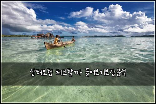 상해보험 체크할까  들어보기보장분석