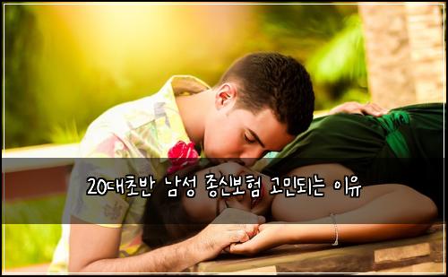 20대초반 남성 종신보험 고민되는 이유