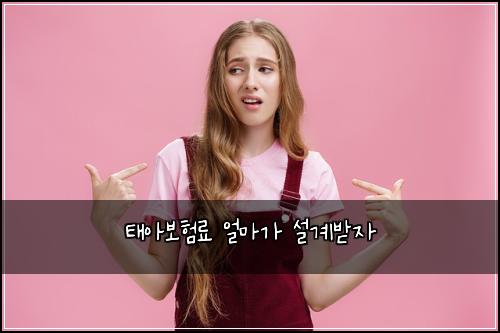 태아보험료 얼마가 설계받자