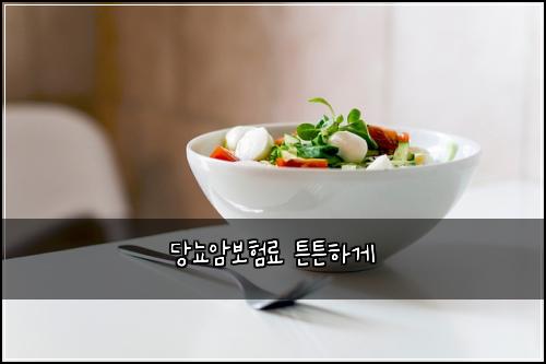 당뇨암보험료 튼튼하게