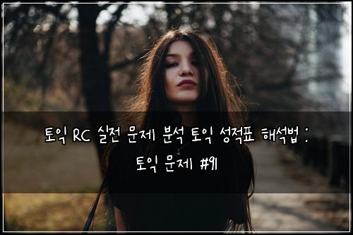 토익 RC 실전 문제 분석 토익 성적표 해석법 : 토익 문제 #91