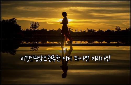 비갱신형암보험추천 이거 하나면 미리가입
