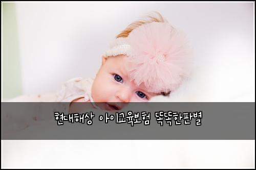 현대해상 아이교육보험 똑똑한판별 