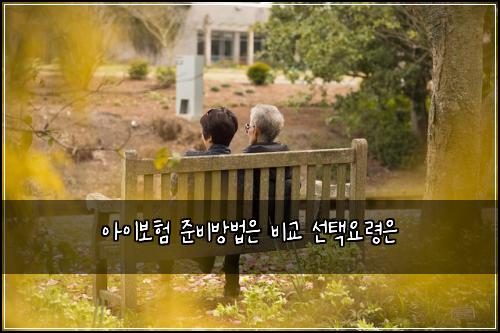 아이보험 준비방법은  비교 선택요령은