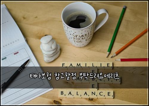 태아보험 참고할점  부탁드려요메리츠
