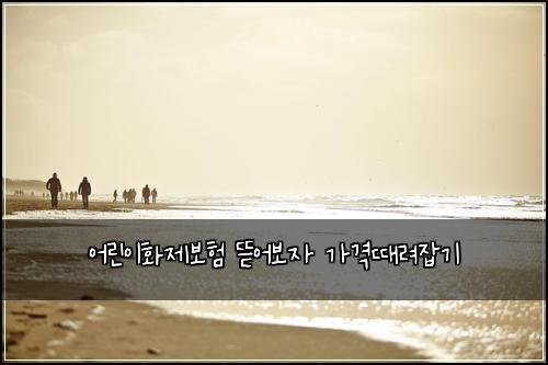 어린이화제보험 뜯어보자  가격때려잡기