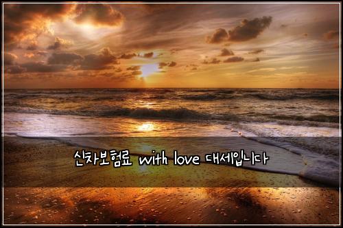 신차보험료 with love 대세입니다