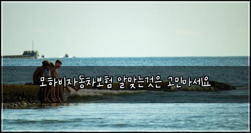 ๋ชจํ๋น์๋์ฐจ๋ณดํ ์๋ง๋๊ฒ์ ๊ณ ๋ฏผ๋ง์ธ์