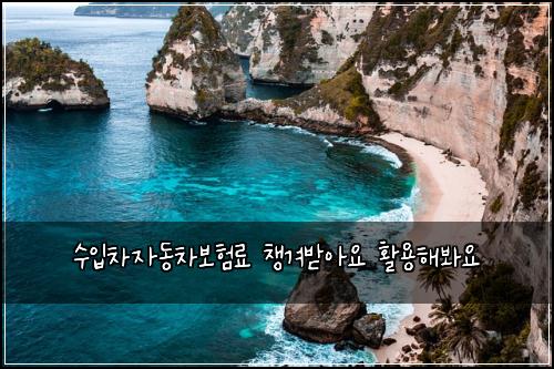 수입차자동차보험료 챙겨받아요 활용해봐요