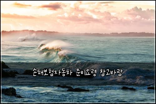 ์ํด๋ณดํ์๋์ฐจ ์ค๋น์๋ น ์ฐธ๊ณ ๋ฐ๋