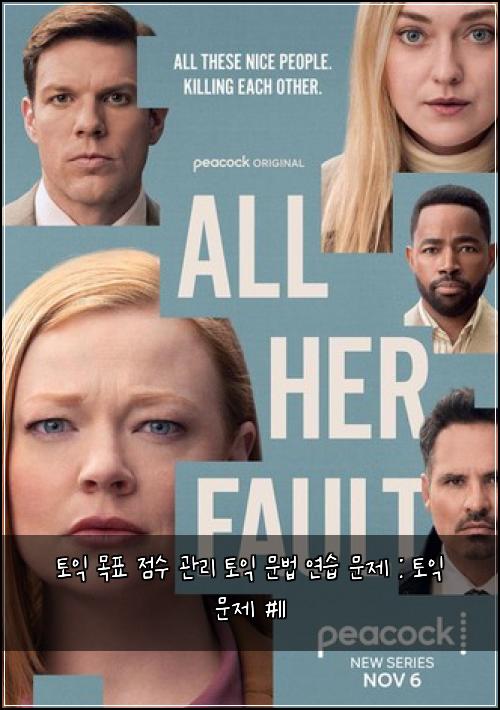 토익 목표 점수 관리 토익 문법 연습 문제 : 토익 문제 #11