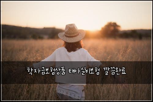 학자금보험상품 태아실비보험 깔끔완료
