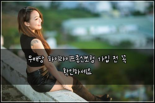 무배당 하이라이프종신보험 가입 전 꼭 확인하세요