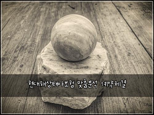 현대해상태아보험 맞춤분석  계약체결