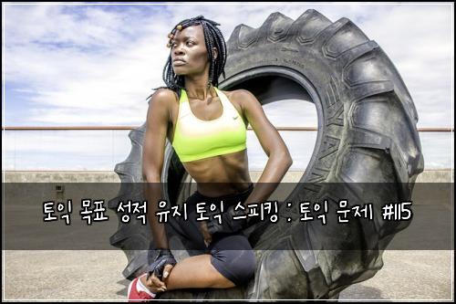 토익 목표 성적 유지 토익 스피킹 : 토익 문제 #115