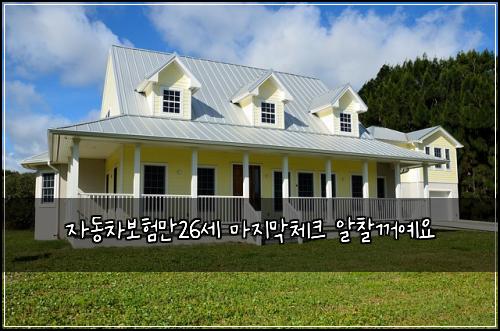 자동차보험만26세 마지막체크 알찰꺼예요