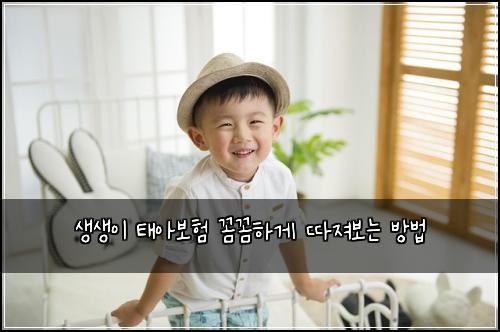 생생이 태아보험 꼼꼼하게 따져보는 방법