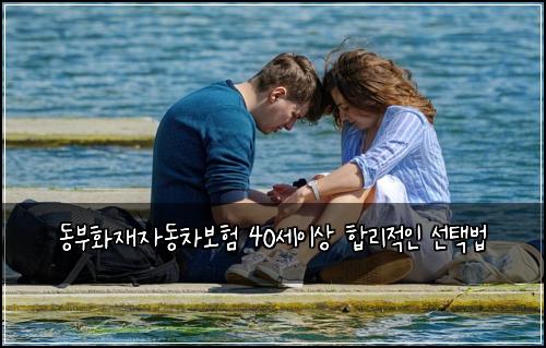 동부화재자동차보험 40세이상 합리적인 선택법