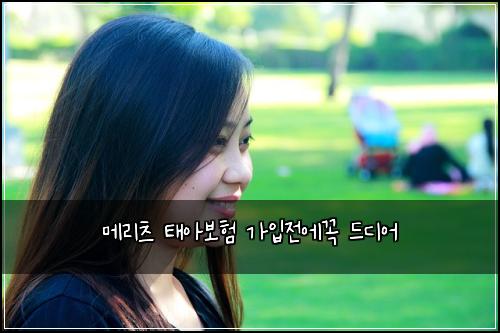 메리츠 태아보험 가입전에꼭  드디어