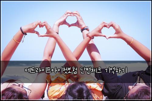 메트라이프아이첫보험 단번체크  기억하기