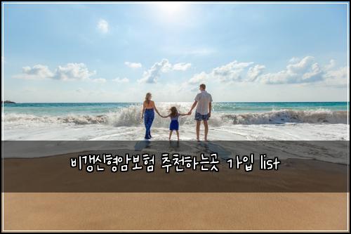 비갱신형암보험 추천하는곳  가입 list