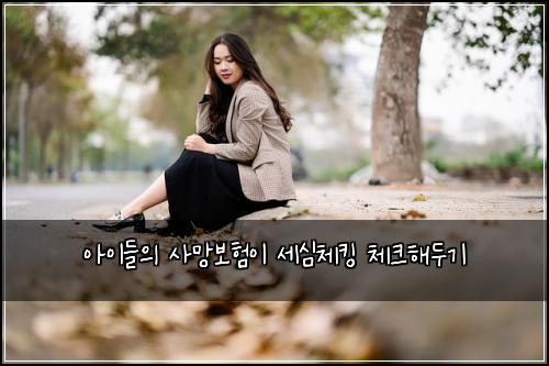 아이들의 사망보험이 세심체킹 체크해두기