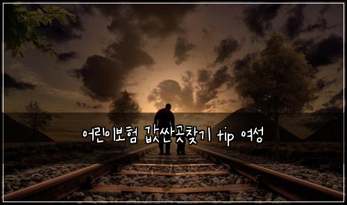 어린이보험 값싼곳찾기  tip 여성