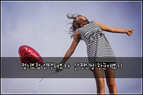 정기보험 선택해보자  간편신청 한눈에보기