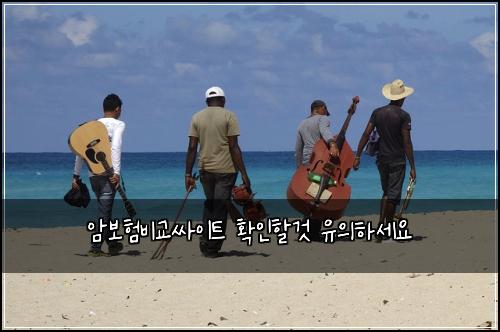 암보험비교싸이트 확인할것 유의하세요