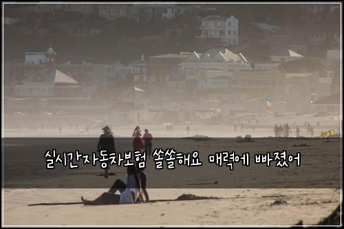 실시간자동차보험 쏠쏠해요  매력에 빠졌어