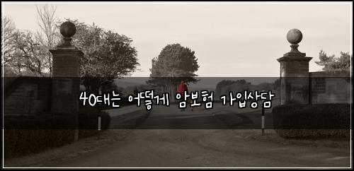 40대는 어떻게 암보험 가입상담 
