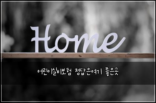 어린이실비보험 정답은여기  좋은곳