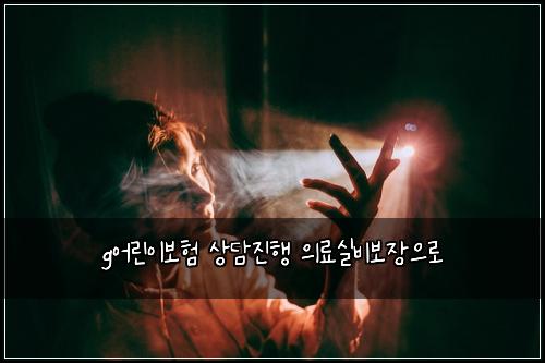 g์ด๋ฆฐ์ด๋ณดํ ์๋ด์งํ ์๋ฃ์ค๋น๋ณด์ฅ์ผ๋ก