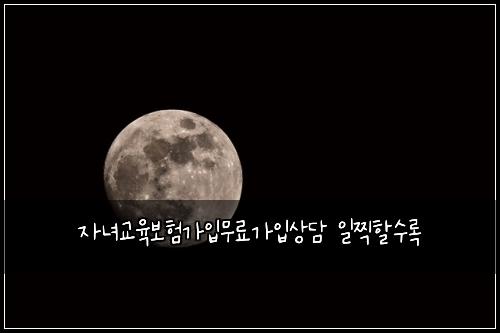 자녀교육보험가입무료가입상담 일찍할수록